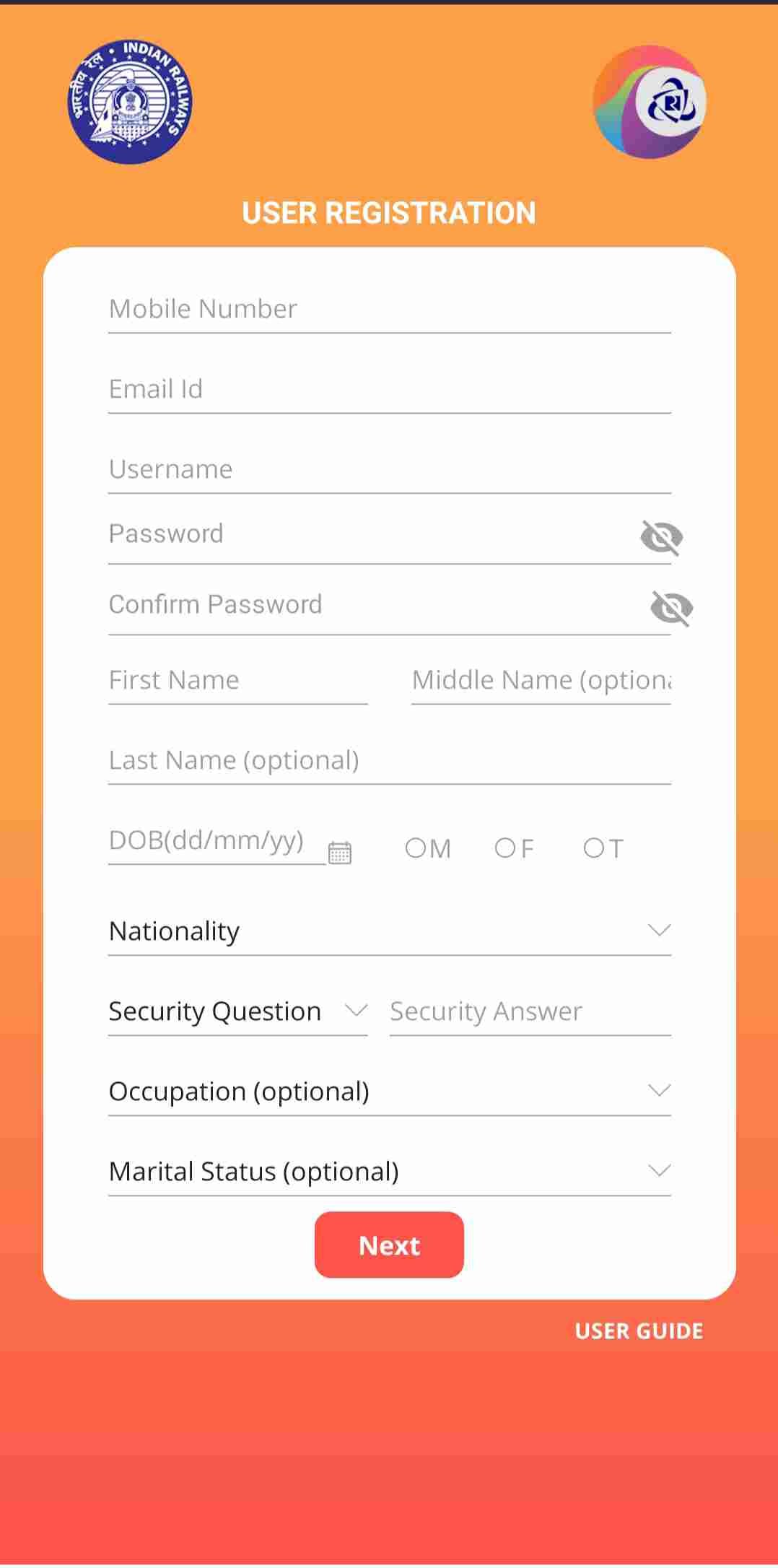 How to Register in IRCTC Rail Connect App