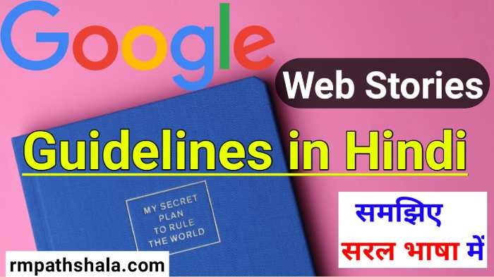 Google Web Stories Guidelines in Hindi  | गूगल वेब स्टोरी का गाइड लाइन क्या है?