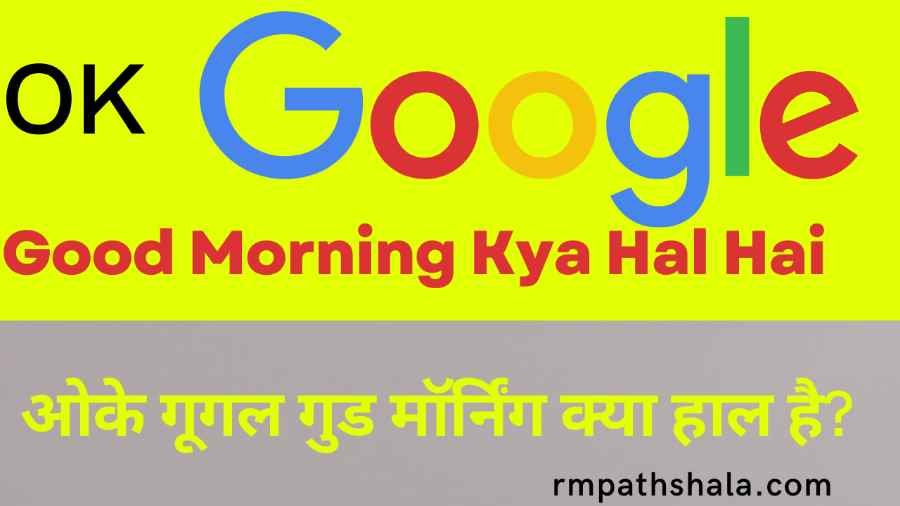 ओके गूगल गुड मॉर्निंग क्या हाल है | Ok Google Good Morning Kya Hal Hai